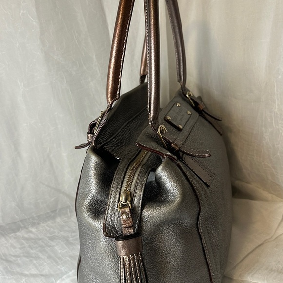Kate Spade Metallic Gray Satchel - Picture 6 of 16